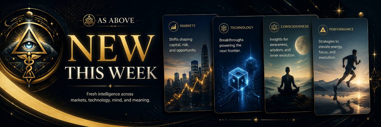 New This Week: fresh intelligence across markets, technology, mind, and meaning