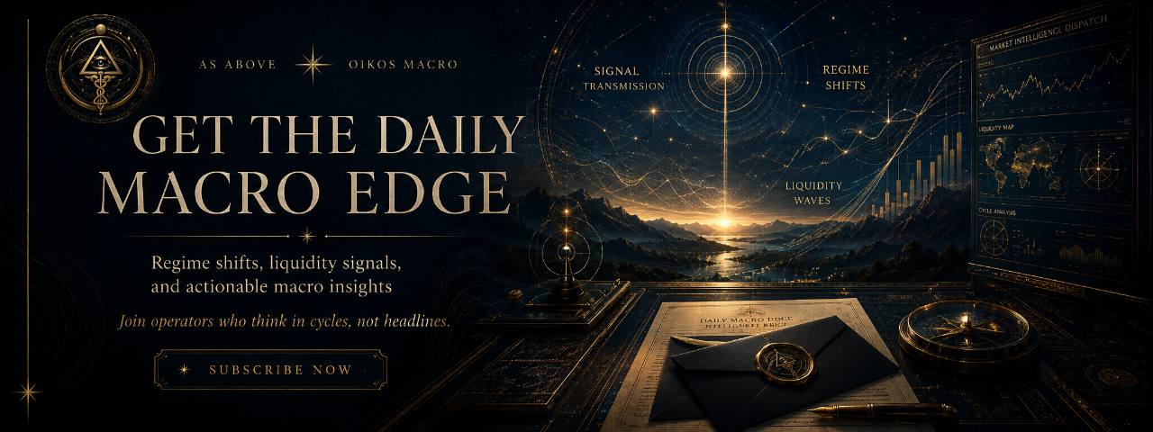 Get the Daily Macro Edge: regime shifts, liquidity signals, and actionable macro insights
