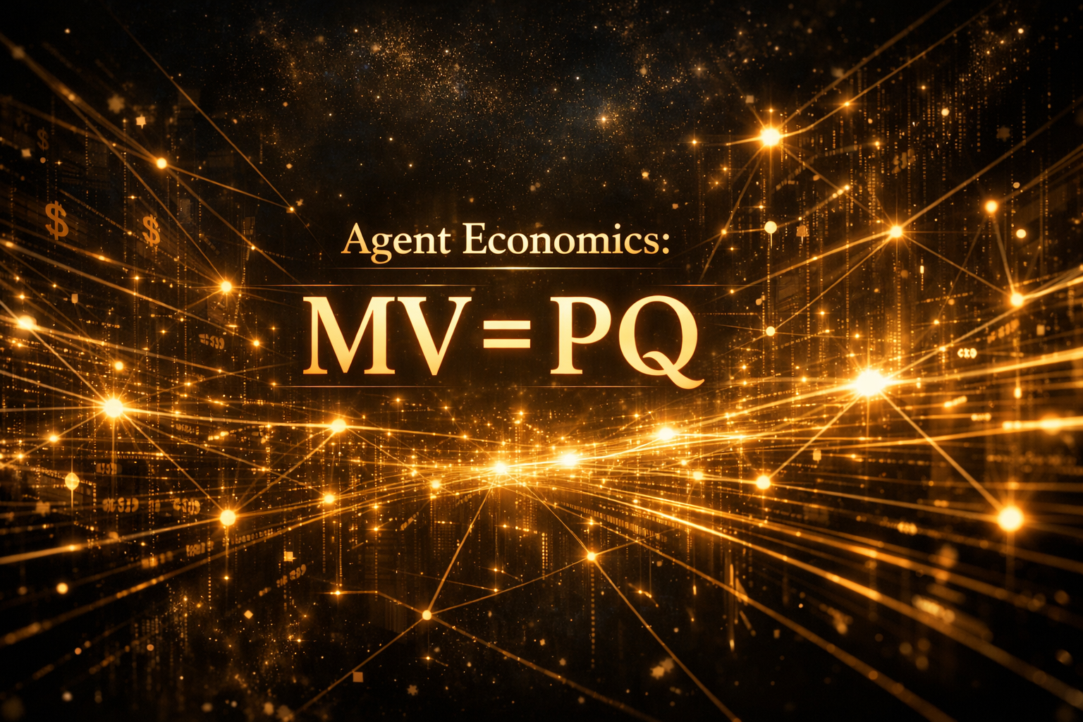 Agent Economics: MV=PQ