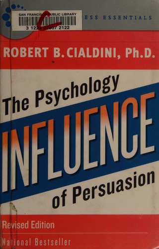 Influence: The Psychology of Persuasion book cover